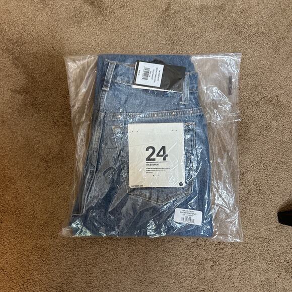 RE/DONE 70's Straight Moon Stoned Stud Jeans Suze 24 NWT - Picture 8 of 14